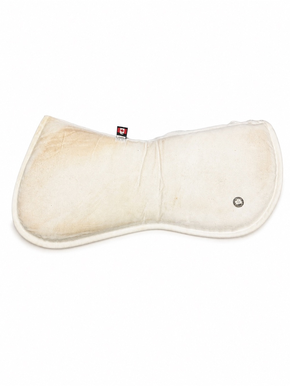 White Ogilvy Jump Profile Memory Foam Half Pad Size Regular